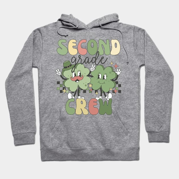 Retro 2nd Grade Teacher St Patricks Day Teaching Squad Hoodie by luxembourgertreatable